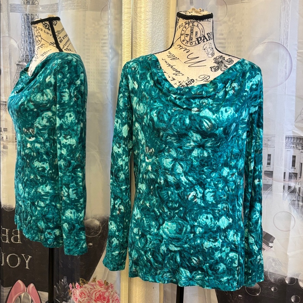 Talbots Teal Blouse